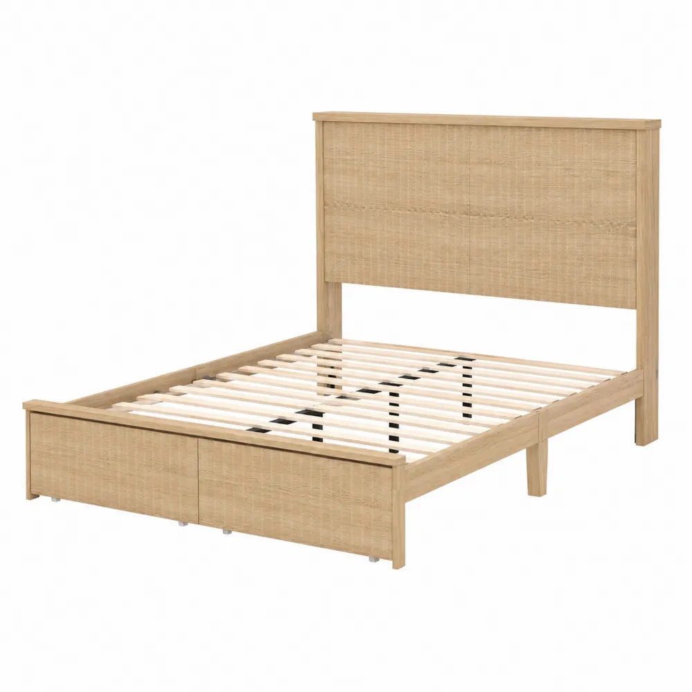 Letto Matrimoniale in Legno di Quercia 200x160 cm
